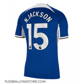 Chelsea Nicolas Jackson #15 Replik Heimtrikot 2023-24 Kurzarm